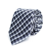 Load image into Gallery viewer, Tie - Plaid Microfiber Poly Woven

