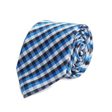 Load image into Gallery viewer, Tie - Plaid Microfiber Poly Woven
