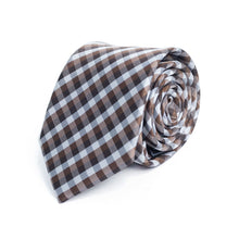 Load image into Gallery viewer, Tie - Plaid Microfiber Poly Woven
