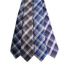 Load image into Gallery viewer, Plaid Microfiber Poly Woven Tie - MPW6925
