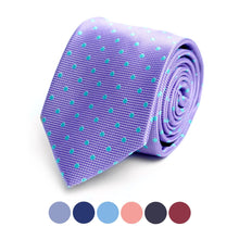 Load image into Gallery viewer, Polka Dots Microfiber Poly Woven Tie - MPW6916
