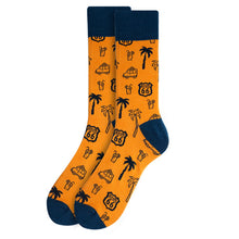 Load image into Gallery viewer, Men&#39;s Socks - Route 66 Novelty Fun Socks
