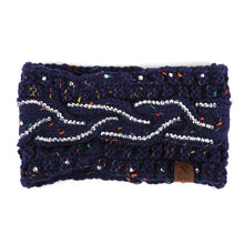 Load image into Gallery viewer, Women&#39;s Headband Warmer - Rhinestone Knit Winter Headband Ear Warmer
