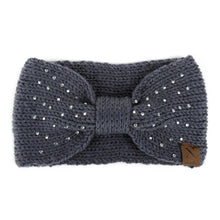 Load image into Gallery viewer, Women&#39;s Winter Headband - Rhinestone Knotted Knit Winter Headband Ear Warmer
