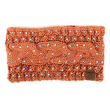 Load image into Gallery viewer, Women&#39;s Winter Headband - Rhinestone Knit Winter Headband Ear Warmer
