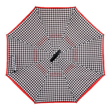 Load image into Gallery viewer, Umbrella - Double Layer Houndstooth Inverted
