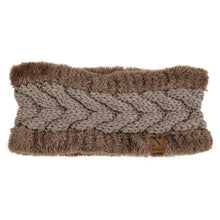 Load image into Gallery viewer, Women&#39;s Winter Headband - Thick fleece Lined Knit Winter Head Band
