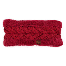 Load image into Gallery viewer, Women&#39;s Winter Headband - Thick fleece Lined Knit Winter Head Band

