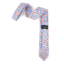 Load image into Gallery viewer, 2.25&quot; Floral Cotton Slim Tie - NVC-FLORAL5
