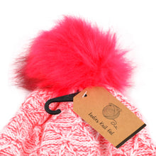 Load image into Gallery viewer, Women&#39;s Winter Hat - Split Toned Pom Pom Knit Hat
