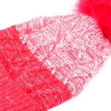 Load image into Gallery viewer, Women&#39;s Winter Hat - Split Toned Pom Pom Knit Hat
