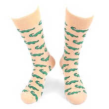 Load image into Gallery viewer, Men&#39;s Socks - Alligator Novelty Socks
