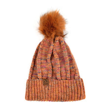 Load image into Gallery viewer, Women&#39;s Winter Hat - Extra Soft Multicolored Pom Pom Knit Hat
