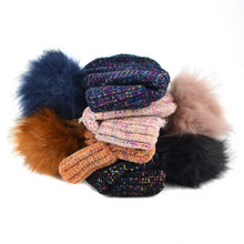 Load image into Gallery viewer, Women&#39;s Winter Hat - Extra Soft Multicolored Pom Pom Knit Hat
