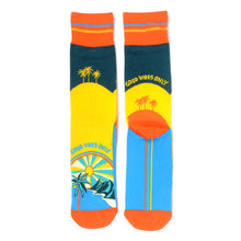 Load image into Gallery viewer, Men&#39;s Socks - Good Vibes Only Novelty Socks
