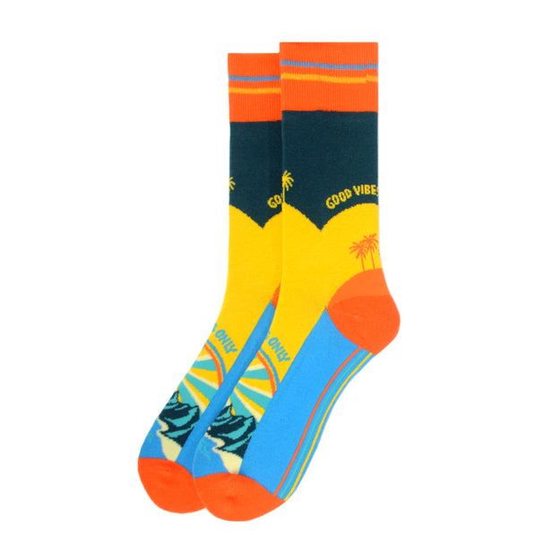 Men's Socks - Good Vibes Only Novelty Socks