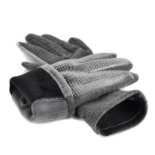 Load image into Gallery viewer, Women&#39;s Winter Gloves - Rhinestone Studded - Touch Screen
