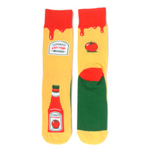 Load image into Gallery viewer, Men&#39;s Socks - Ketchup Bottle Novelty Socks
