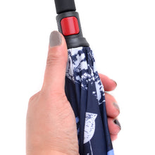 Load image into Gallery viewer, Umbrella - Blue Leaf Batik Double Layer Inverted
