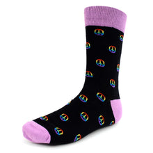 Load image into Gallery viewer, Men&#39;s Socks - Peace Sign Novelty Socks
