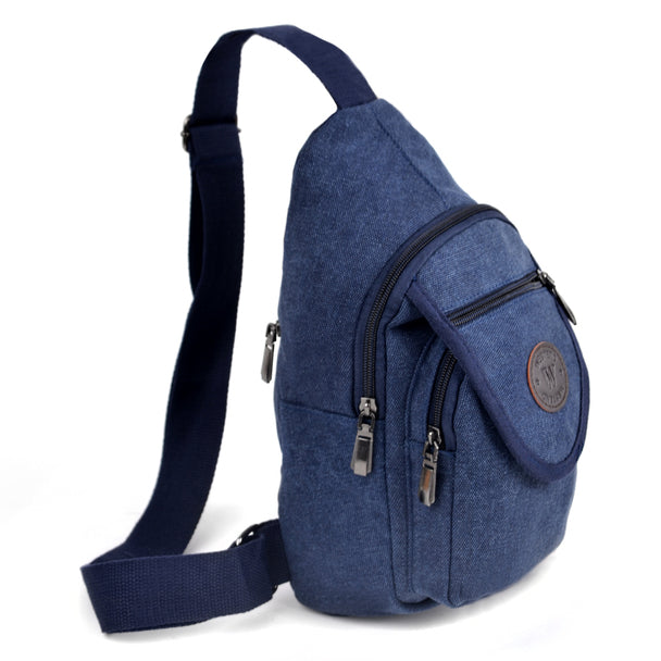 Crossbody Sling Bag - Navy Backpack with Adjustable Strap