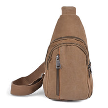 Load image into Gallery viewer, Backpack - Brown Crossbody Sling Bag - Adjustable Strap
