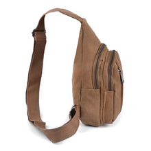 Load image into Gallery viewer, Backpack - Brown Crossbody Sling Bag - Adjustable Strap

