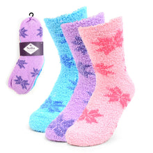 Load image into Gallery viewer, Women&#39;s Socks - Assorted 3 Pack Snowflakes Warm Fuzzy Socks
