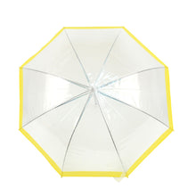 Load image into Gallery viewer, See-Thru Clear Kids Umbrella with Color Border - UM5009
