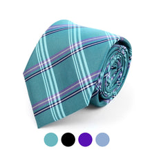 Load image into Gallery viewer, Plaid Microfiber Poly Woven Tie - MPW5906 
