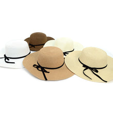 Load image into Gallery viewer, Women&#39;s Hats - Wide Brim Floppy Sun Hat with Ribbon Bowknot

