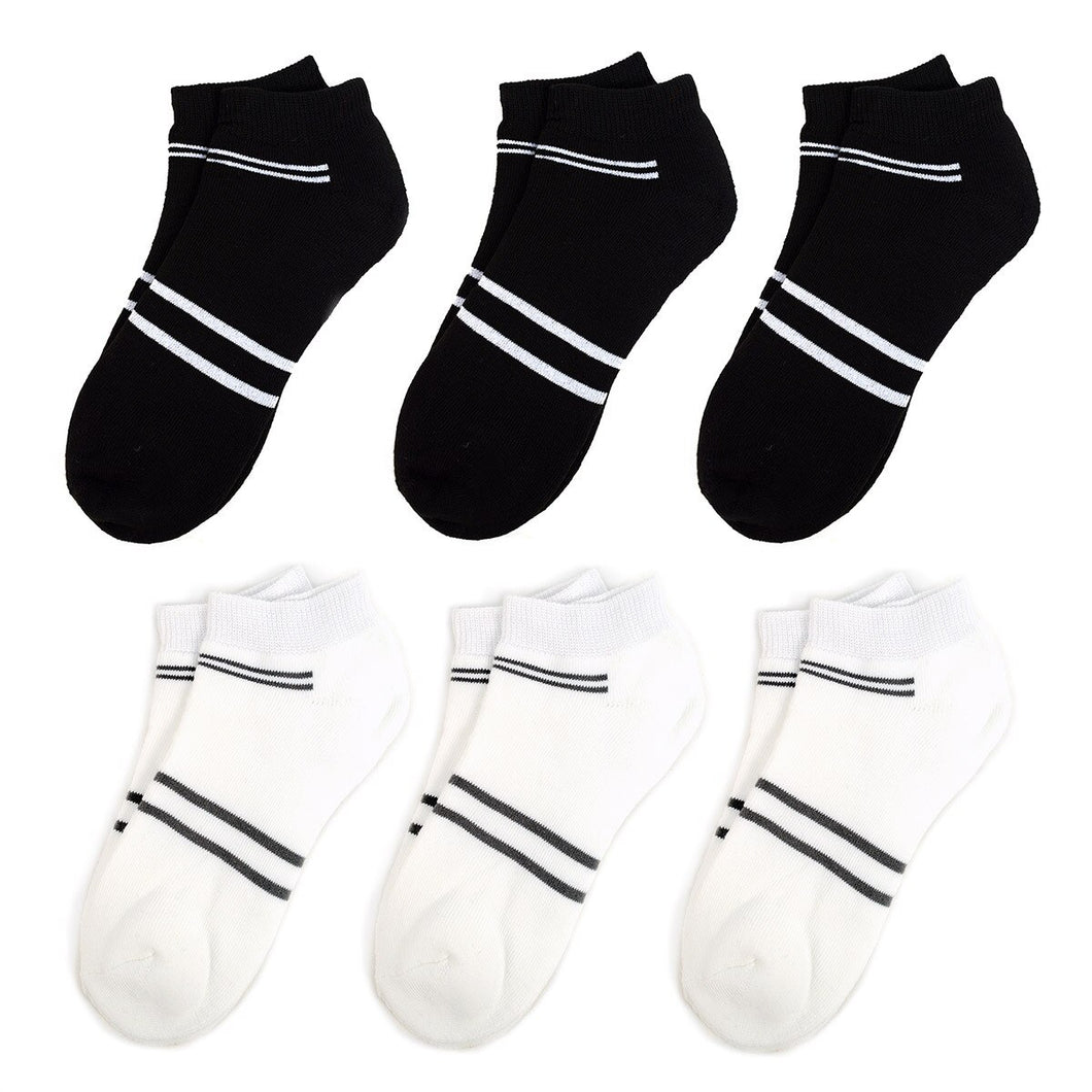 Men's Socks - Ankle Socks - 6 Pack