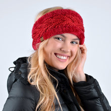 Load image into Gallery viewer, Women&#39;s Winter Headband - Thick fleece Lined Knit Winter Head Band
