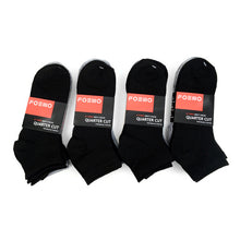 Load image into Gallery viewer, Men&#39;s Socks - 5 Pairs Quarter Cut Black &amp; Gray Socks
