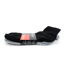 Load image into Gallery viewer, Men&#39;s Socks - 5 Pairs Quarter Cut Black &amp; Gray Socks
