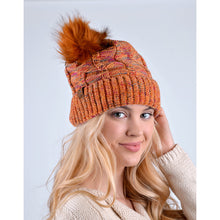 Load image into Gallery viewer, Women&#39;s Winter Hat - Extra Soft Multicolored Pom Pom Knit Hat
