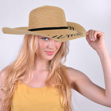 Load image into Gallery viewer, Women&#39;s Hat - Wide Brim Floppy Summer Hat
