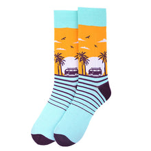 Load image into Gallery viewer, Men&#39;s Socks - Tropical Sunset Novelty Socks
