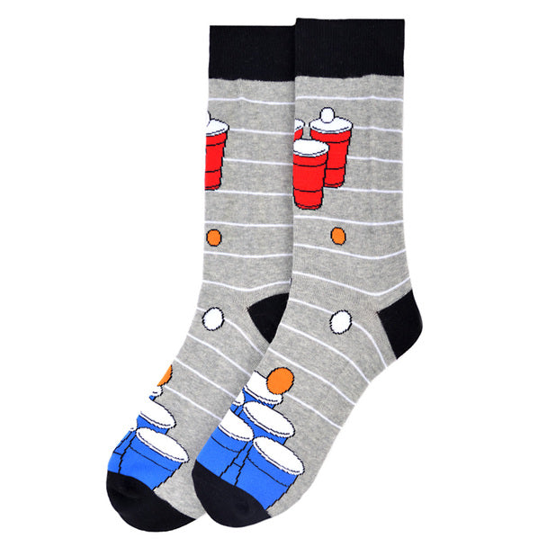 Men's Socks - Beer Pong Novelty Socks