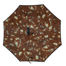Load image into Gallery viewer, Umbrella - Brown Leopard Print Double Layer Inverted
