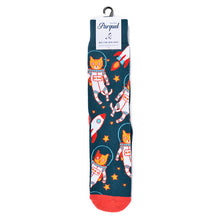 Load image into Gallery viewer, Men&#39;s Socks - Space Cats Novelty Socks
