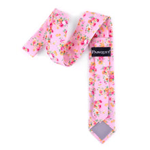 Load image into Gallery viewer, 2.25&#39; Cotton Slim Tie - NVC-FLORAL1
