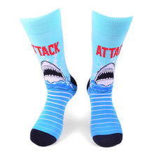 Load image into Gallery viewer, Men&#39;s Socks - Shark Attack Novelty Socks
