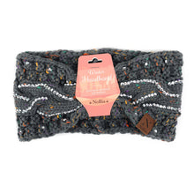 Load image into Gallery viewer, Women&#39;s Headband Warmer - Rhinestone Knit Winter Headband Ear Warmer
