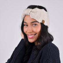 Load image into Gallery viewer, Women&#39;s Winter Head Band - Knotted Knit Winter Head Band
