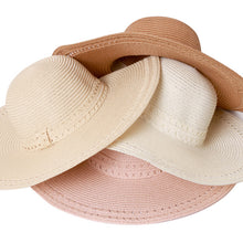 Load image into Gallery viewer, Women&#39;s Hats - Straw Wide Brim Floppy Sun Hat
