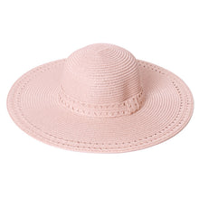 Load image into Gallery viewer, Women&#39;s Hats - Straw Wide Brim Floppy Sun Hat
