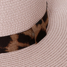 Load image into Gallery viewer, Women&#39;s Hats - Summer Leopard Print Sun Hat
