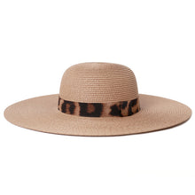 Load image into Gallery viewer, Women&#39;s Hats - Summer Leopard Print Sun Hat
