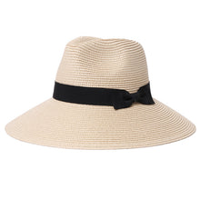 Load image into Gallery viewer, Women&#39;s Hats - Wide Brim Ribbon Straw Hat
